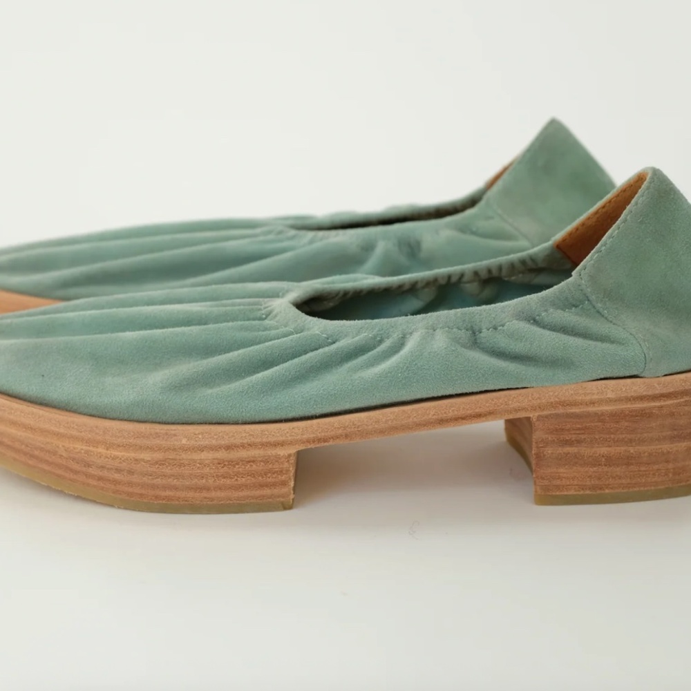 Aya Plateform Suede Palm Shoe